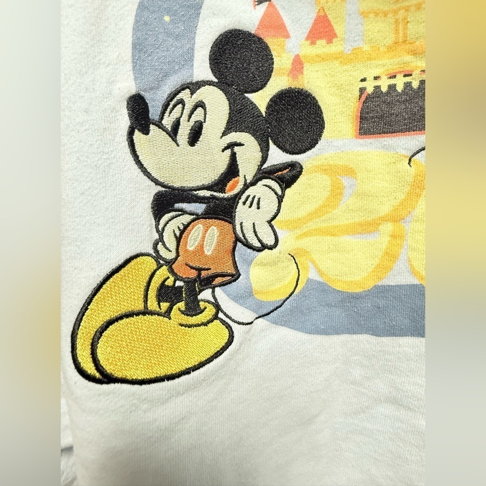 Disney Light Blue Hoodie with Characters Size M - Picture 6 of 11